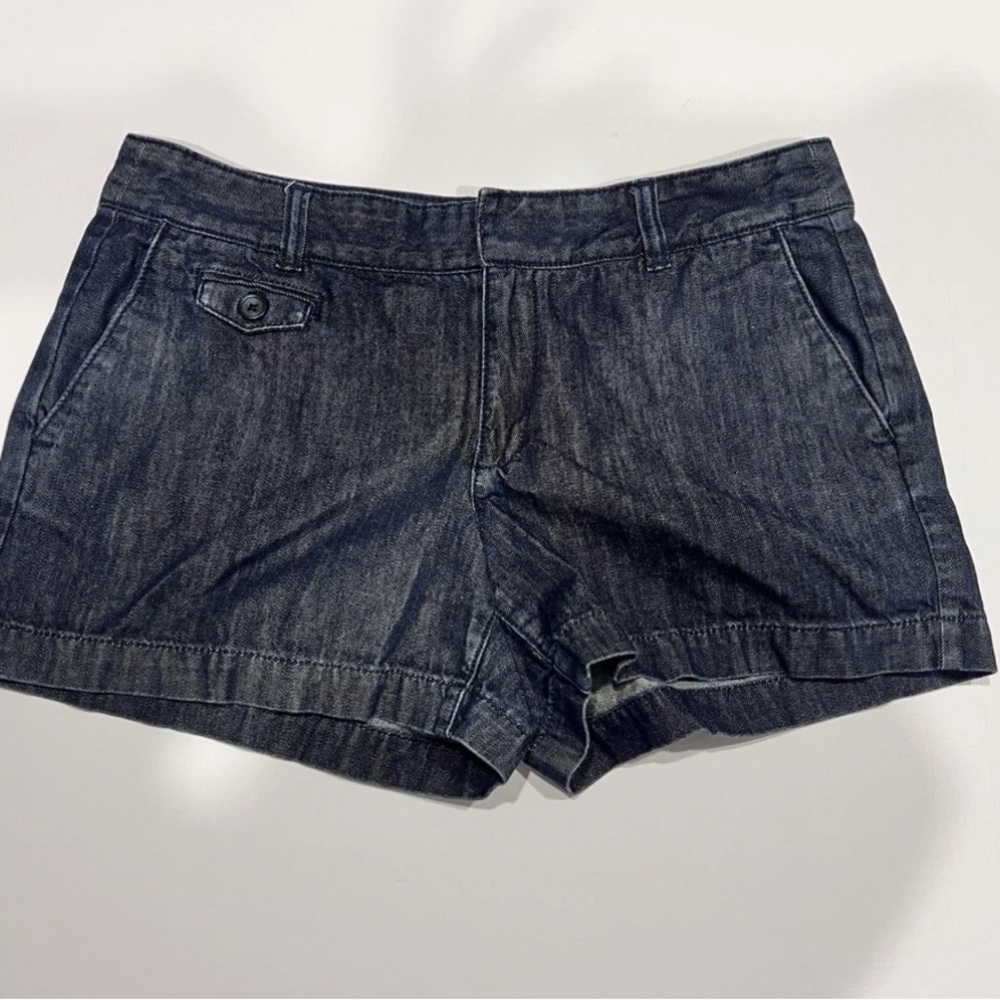 Ann Tailor Loft Size 6 Chino‎ Short Shorts Blue Denim